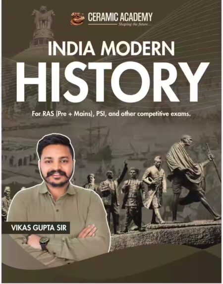 CERAMIC ACADEMY INDIAN MODERN HISTORY (ENGLISH MEDIUM) BY VIKAS SIR